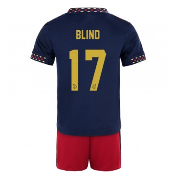 Ajax Daley Blind #17 Bortedraktsett Barn 2022-23 Kortermet (+ Korte bukser)